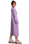 Sweter Kardigan Model BK053 Lawenda - BE Knit - uniwersalny Sweter Kardigan Model BK053 Lawenda - BE Knit - uniwersalny
