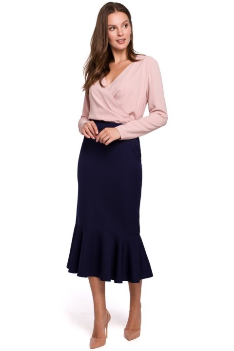 Spódnica Model K025 Atrament - Makover - L Spódnica Model K025 Atrament - Makover - L