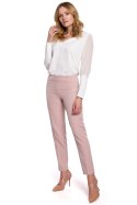 Spodnie Damskie Model K055 Dirty Pink - Makover - M Spodnie Damskie Model K055 Dirty Pink - Makover - M