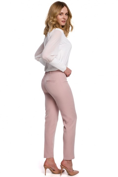 Spodnie Damskie Model K055 Dirty Pink - Makover - M Spodnie Damskie Model K055 Dirty Pink - Makover - M