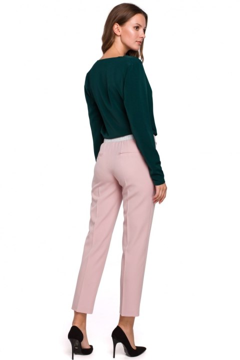Spodnie Damskie Model K035 Dirty Pink - Makover - XL Spodnie Damskie Model K035 Dirty Pink - Makover - XL