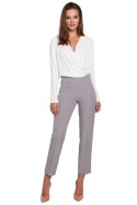 Spodnie Damskie Model K035 Grey - Makover - XXL Spodnie Damskie Model K035 Grey - Makover - XXL