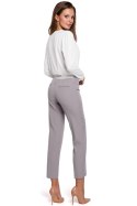 Spodnie Damskie Model K035 Grey - Makover - s Spodnie Damskie Model K035 Grey - Makover - s