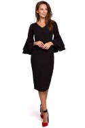 Sukienka Model K002 Black - Makover - M Sukienka Model K002 Black - Makover - M