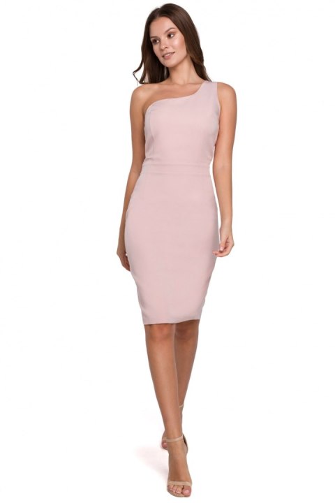 Sukienka Model K003 Dirty Pink - Makover - M Sukienka Model K003 Dirty Pink - Makover - M