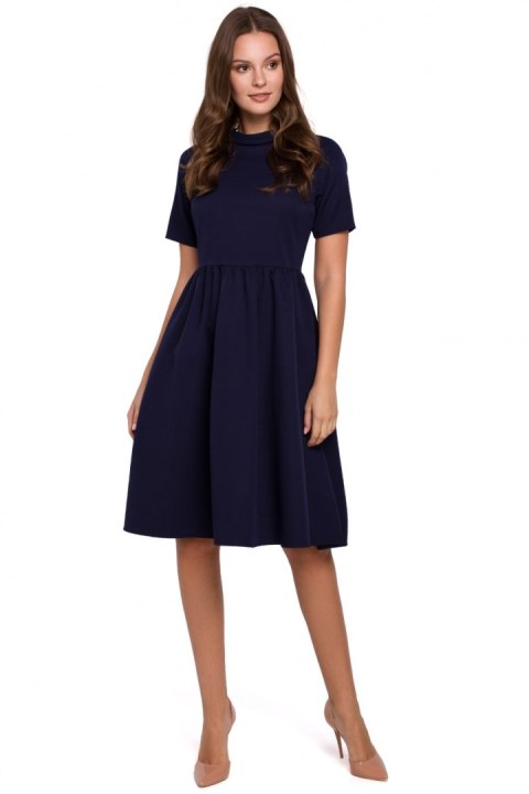 Sukienka Model K028 Atrament - Makover - XXL Sukienka Model K028 Atrament - Makover - XXL