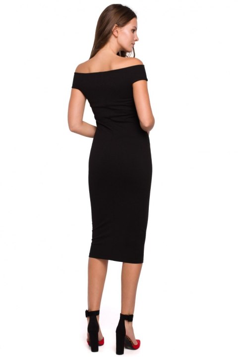 Sukienka Model K001 Black - Makover - M Sukienka Model K001 Black - Makover - M