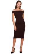 Sukienka Model K001 Brown - Makover - S Sukienka Model K001 Brown - Makover - S
