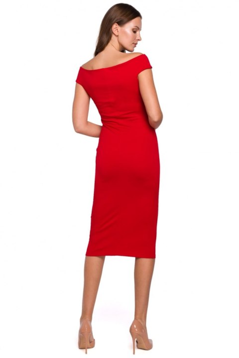 Sukienka Model K001 Red - Makover - L Sukienka Model K001 Red - Makover - L
