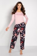 Piżama Damska Model Chance Pink/Navy - Momenti Per Me - S Piżama Damska Model Chance Pink/Navy - Momenti Per Me - S