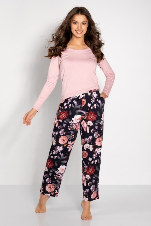 Piżama Damska Model Chance Pink/Navy - Momenti Per Me - S Piżama Damska Model Chance Pink/Navy - Momenti Per Me - S