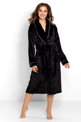 Szlafrok Damski Model Charlotte Black - Momenti Per Me - L