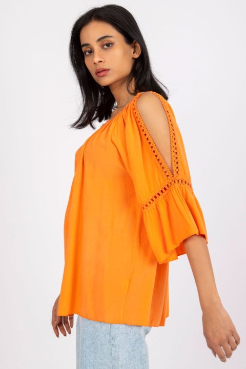 Bluzka Model TW-BZ-BI-82198.46 Orange - Och Bella - S Bluzka Model TW-BZ-BI-82198.46 Orange - Och Bella - S