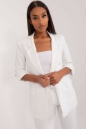 Marynarka Model TW-ZT-BI-27192.44P White - Och Bella - M Marynarka Model TW-ZT-BI-27192.44P White - Och Bella - M