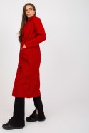 Płaszcz Damski Model TW-PL-BI-5220.63 Dark Red - Och Bella - uniwersalny Płaszcz Damski Model TW-PL-BI-5220.63 Dark Red - Och Bella - uniwersalny