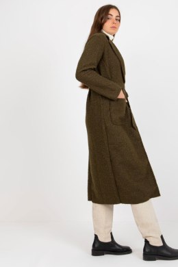 Płaszcz Damski Model TW-PL-BI-5220.63 Khaki - Och Bella - uniwersalny