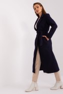 Płaszcz Damski Model TW-PL-BI-5312-1.31 Navy - Och Bella - L Płaszcz Damski Model TW-PL-BI-5312-1.31 Navy - Och Bella - L