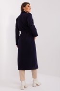 Płaszcz Damski Model TW-PL-BI-5312-1.31 Navy - Och Bella - L Płaszcz Damski Model TW-PL-BI-5312-1.31 Navy - Och Bella - L