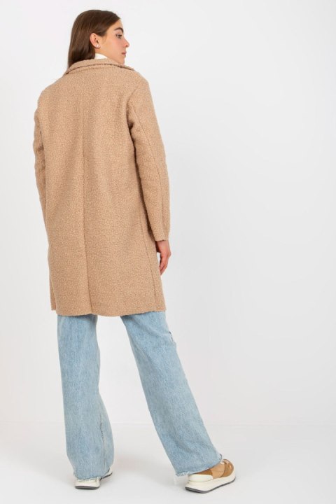Płaszcz Damski Model TW-PL-BI-7372.18 Beige - Och Bella - uniwersalny Płaszcz Damski Model TW-PL-BI-7372.18 Beige - Och Bella - uniwersalny