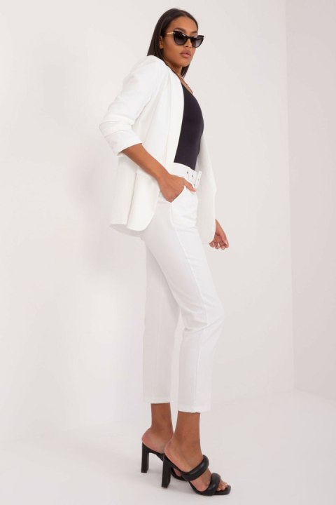 Spodnie Damskie Model TW-SP-BI-22880-2.47 White - Och Bella - S Spodnie Damskie Model TW-SP-BI-22880-2.47 White - Och Bella - S
