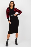 Sukienka Model TW-SK-BE-1540.22 Balck/Red - Och Bella - S Sukienka Model TW-SK-BE-1540.22 Balck/Red - Och Bella - S
