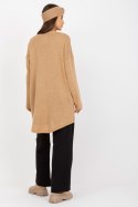 Sweter Damski Model TW-SW-BI-1222.13X Camel - Och Bella - uniwersalny Sweter Damski Model TW-SW-BI-1222.13X Camel - Och Bella - uniwersalny