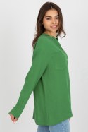 Bluzka Model TW-KS-BI-1144.07 Green - Och Bella - S Bluzka Model TW-KS-BI-1144.07 Green - Och Bella - S