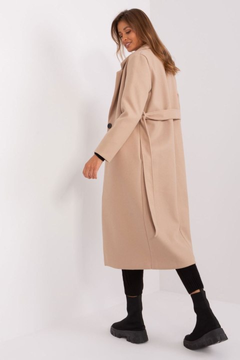 Płaszcz Damski Model TW-PL-BI-5312-1.31 Beige - Och Bella - L Płaszcz Damski Model TW-PL-BI-5312-1.31 Beige - Och Bella - L
