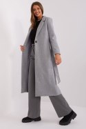 Płaszcz Damski Model TW-PL-BI-5312-1.31 Grey - Och Bella - L Płaszcz Damski Model TW-PL-BI-5312-1.31 Grey - Och Bella - L