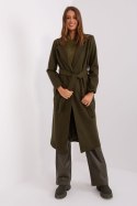 Płaszcz Damski Model TW-PL-BI-5312-1.31 Khaki - Och Bella - L Płaszcz Damski Model TW-PL-BI-5312-1.31 Khaki - Och Bella - L