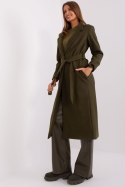 Płaszcz Damski Model TW-PL-BI-5312-1.31 Khaki - Och Bella - L Płaszcz Damski Model TW-PL-BI-5312-1.31 Khaki - Och Bella - L