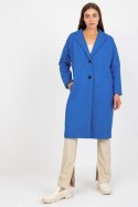 Płaszcz Damski Model TW-PL-BI-7298-1.15 Dark Blue - Och Bella - uniwersalny Płaszcz Damski Model TW-PL-BI-7298-1.15 Dark Blue - Och Bella - uniwersalny