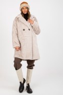 Płaszcz Model TW-PL-2118.95P Light Beige - Och Bella - uniwersalny Płaszcz Model TW-PL-2118.95P Light Beige - Och Bella - uniwersalny