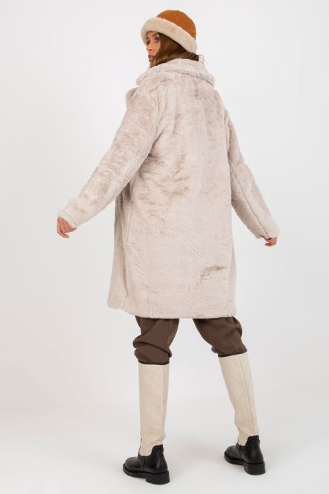 Płaszcz Model TW-PL-2118.95P Light Beige - Och Bella - uniwersalny Płaszcz Model TW-PL-2118.95P Light Beige - Och Bella - uniwersalny
