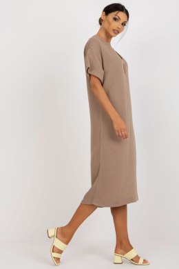 Sukienka Model TW-SK-BE-AZ101.40P Dark Beige - Och Bella - L