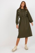 Sukienka Model RV-SK-8336.12P Khaki - Relevance - uniwersalny Sukienka Model RV-SK-8336.12P Khaki - Relevance - uniwersalny