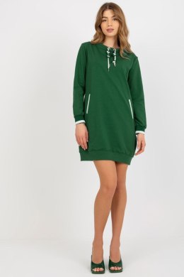 Sukienka Model RV-TU-8379.46 Dark Green - Relevance - uniwersalny