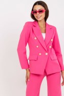 Marynarka Damska Model DHJ-MA-15555.00P Dark Pink - Italy Moda - XL Marynarka Damska Model DHJ-MA-15555.00P Dark Pink - Italy Moda - XL