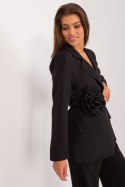 Marynarka Model DHJ-MA-18973.60 Black - Italy Moda - uniwersalny Marynarka Model DHJ-MA-18973.60 Black - Italy Moda - uniwersalny