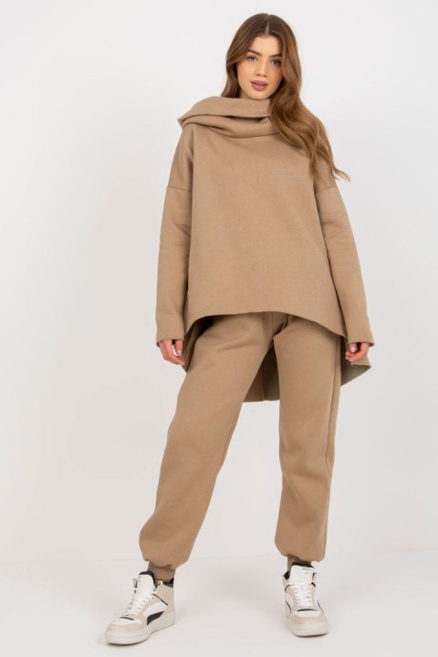Spodnie Komplet Model EM-KMPL-632.13 Dark Beige - Ex Moda - uniwersalny Spodnie Komplet Model EM-KMPL-632.13 Dark Beige - Ex Moda - uniwersalny