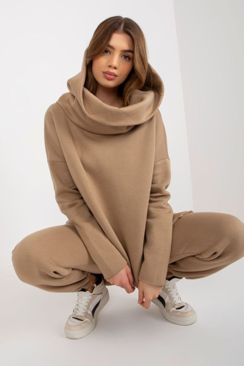 Spodnie Komplet Model EM-KMPL-632.13 Dark Beige - Ex Moda - uniwersalny Spodnie Komplet Model EM-KMPL-632.13 Dark Beige - Ex Moda - uniwersalny
