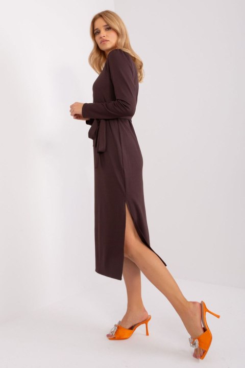 Sukienka Model LK-SK-509447.75P Dark Brown - Lakerta - L/XL Sukienka Model LK-SK-509447.75P Dark Brown - Lakerta - L/XL