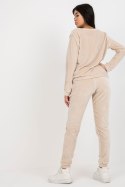 Spodnie Komplet Model RV-KMPL-6083.05 Light Beige - Rue Paris - M Spodnie Komplet Model RV-KMPL-6083.05 Light Beige - Rue Paris - M