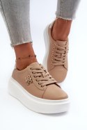 Buty Sportowe Model Pernalia Y138-63 Brown - Step in style - 36 Buty Sportowe Model Pernalia Y138-63 Brown - Step in style - 36
