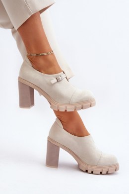 Półbuty Model Tauina ASA218-7 Beige - Step in style - 40
