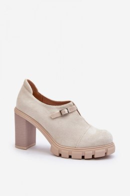 Półbuty Model Tauina ASA218-7 Beige - Step in style - 40