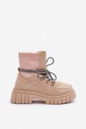Botki Model Acorn 88-65 Beige Zamsz - Step in style - 40 Botki Model Acorn 88-65 Beige Zamsz - Step in style - 40