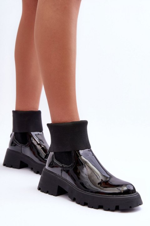 Sztyblety Model Pavo DES925M Black Lakier - Step in style - 39 Sztyblety Model Pavo DES925M Black Lakier - Step in style - 39