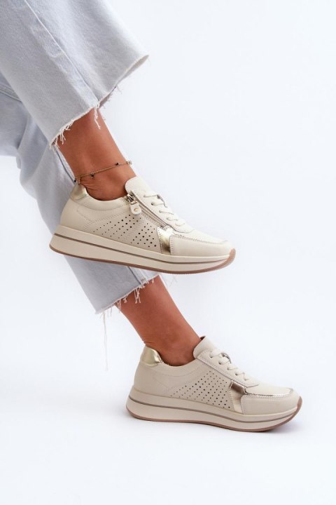 Buty Sportowe Model Ligustra 24SP08-6700 Beige - Step in style - 37 Buty Sportowe Model Ligustra 24SP08-6700 Beige - Step in style - 37