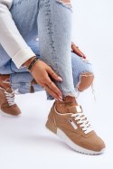 Buty Sportowe Model Merida BK939-63 Beige - Step in style - 40 Buty Sportowe Model Merida BK939-63 Beige - Step in style - 40
